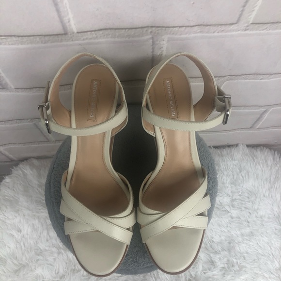 Antonio Melani Blondee Wedge Sandals Leather - Picture 8 of 10